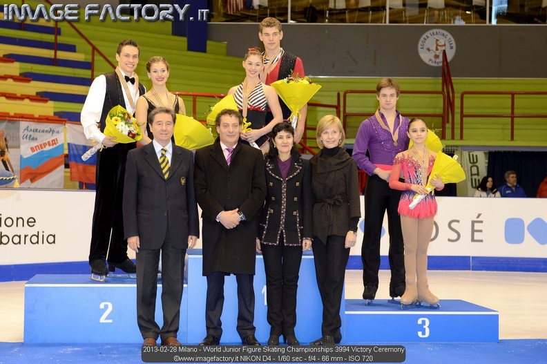 2013-02-28 Milano - World Junior Figure Skating Championships 3994 Victory Ceremony.jpg